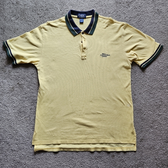 Vintage Mens La Mode "Bell Canadian Open" golf polo shirt. Large. Made in 🇺🇸 - Picture 1 of 7